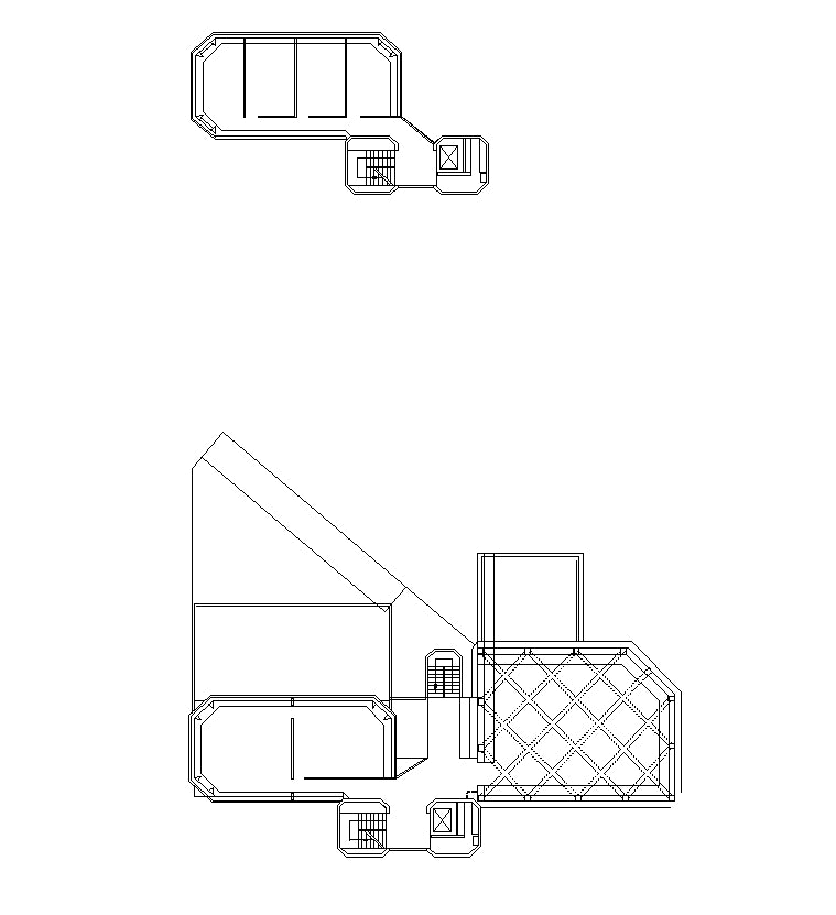 【Famous Architecture Project】University of Leicester-James Stirling-Architectural CAD Drawings