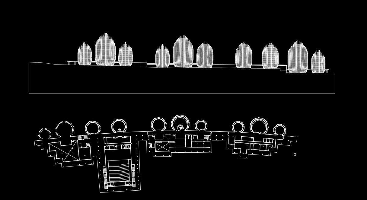 【Famous Architecture Project】Ji Ba Cultural Center-Renzo Piano-Architectural CAD Drawings