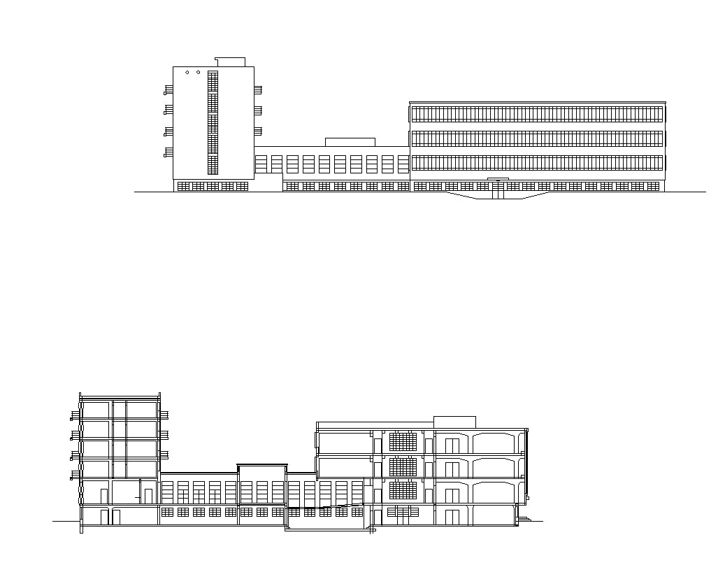 【Famous Architecture Project】The Staatliches Bauhaus (German)-CAD Drawings