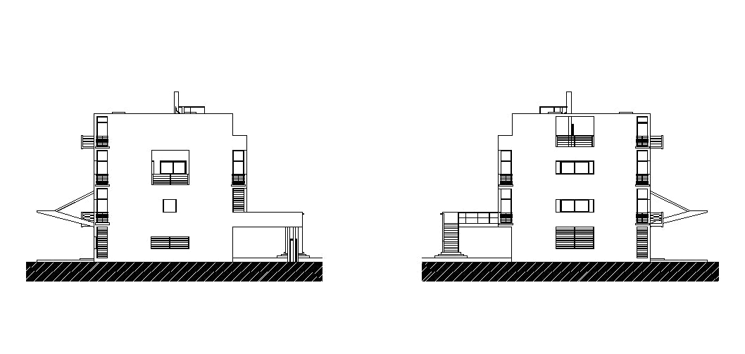 【Famous Architecture Project】Le Corbusier Villa Stein-CAD Drawings