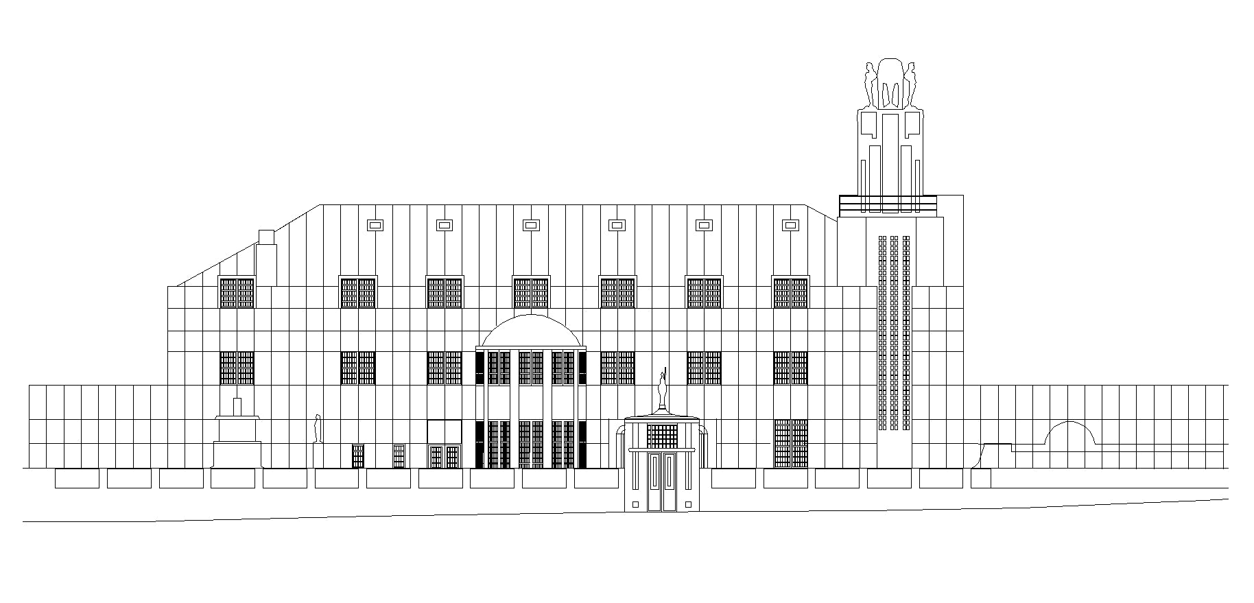 【Famous Architecture Project】Stoclet Palace-Josef Hoffmann-Architectural CAD Drawings