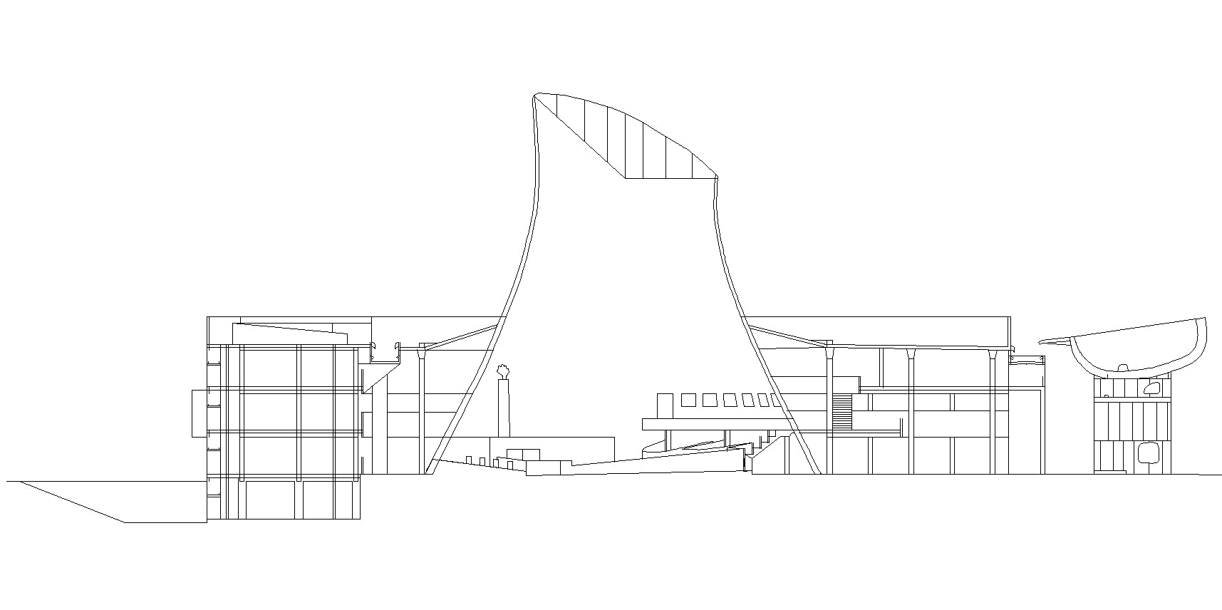 【Famous Architecture Project】Le Corbusier-Palace of Assembly-Architectural CAD Drawings