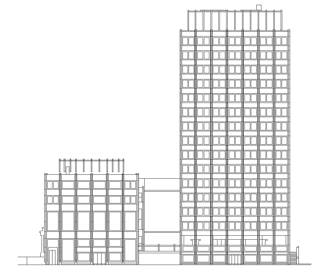 【Famous Architecture Project】The Economist Building-Alison and Peter Smithson-Architectural CAD Drawings
