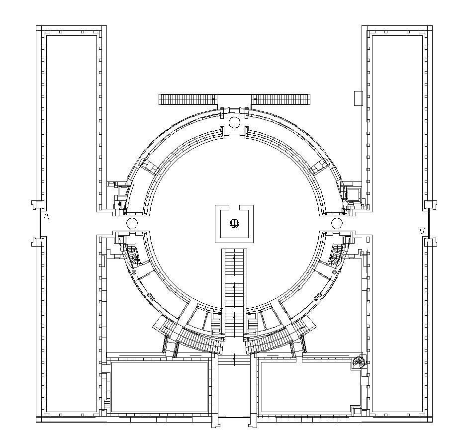 【Famous Architecture Project】Stockholms stadsbibliotek-Gunnar Asplund-Architectural CAD Drawings