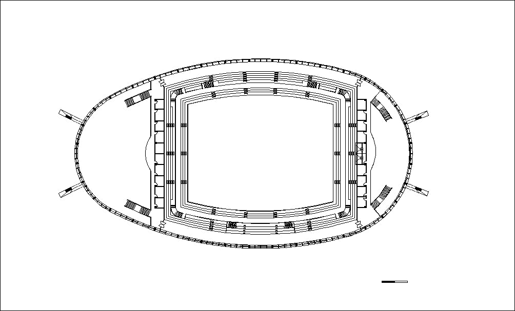 【Architecture CAD Projects】Stadium Design CAD Blocks,Plans,Layout V1