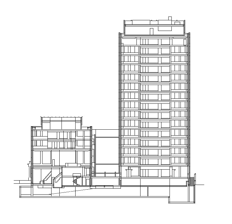 【Famous Architecture Project】The Economist Building-Alison and Peter Smithson-Architectural CAD Drawings