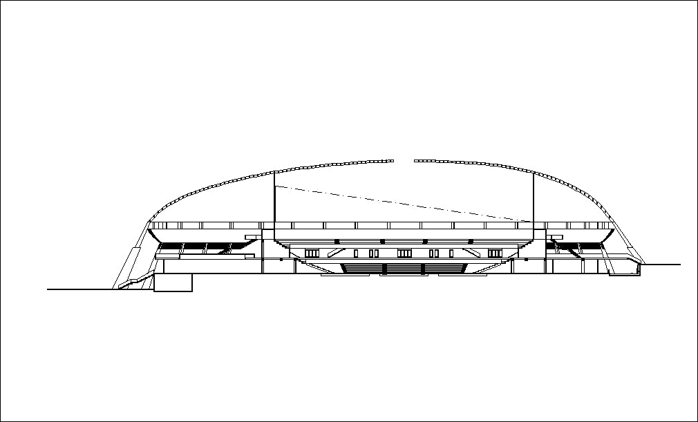 【Architecture CAD Projects】Stadium Design CAD Blocks,Plans,Layout V1