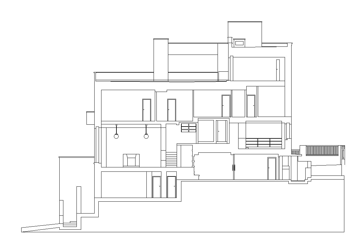 【Famous Architecture Project】Villa Muller-Adolf Loos-Architectural CAD Drawings