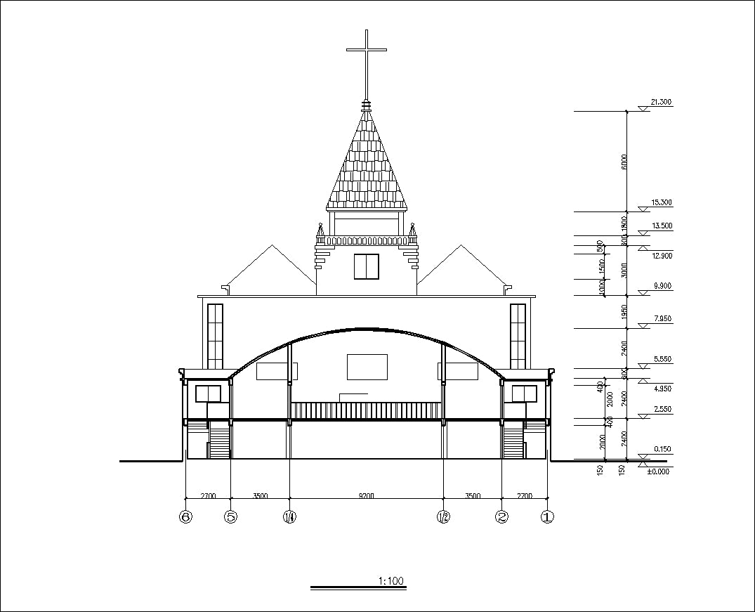 【Architecture CAD Projects】Church Architecture Design CAD Blocks,Plans,Layout V1