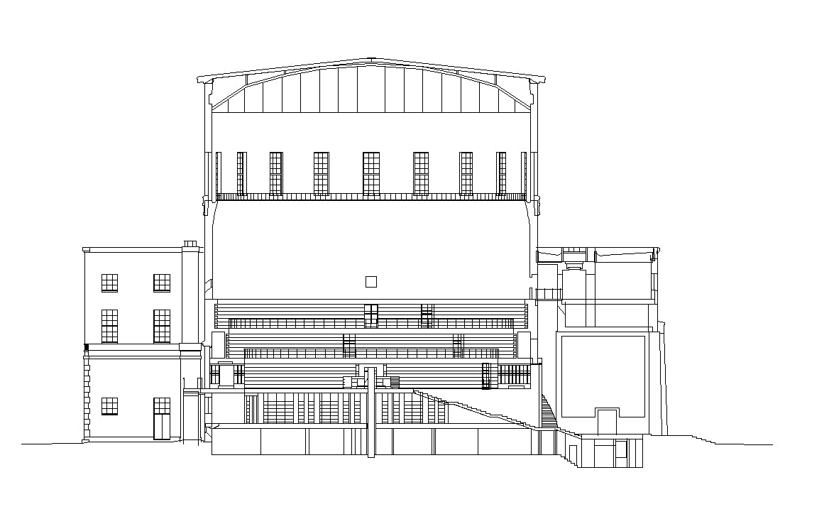 【Famous Architecture Project】Stockholms stadsbibliotek-Gunnar Asplund-Architectural CAD Drawings