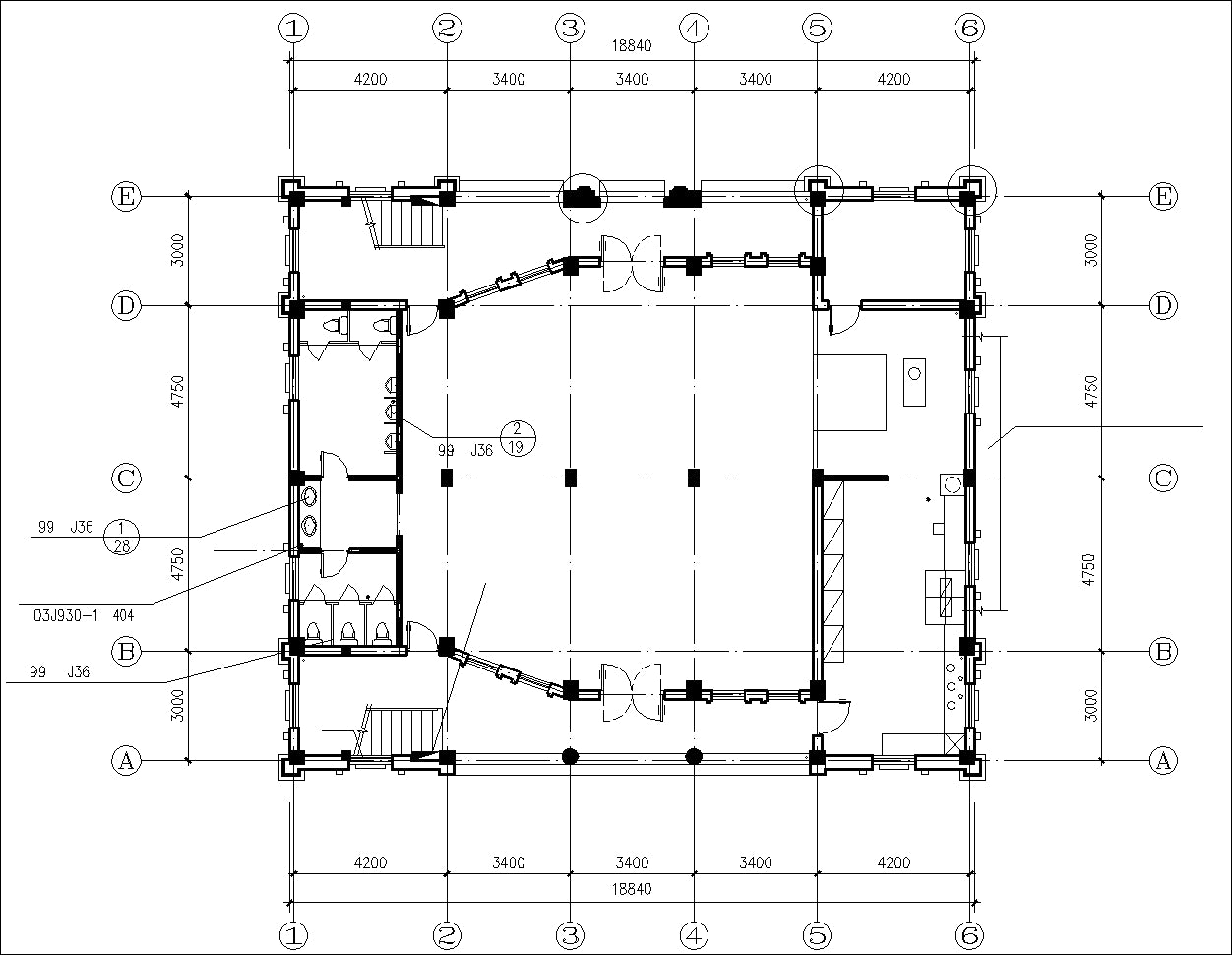 【Architecture CAD Projects】Church Architecture Design CAD Blocks,Plans,Layout V3