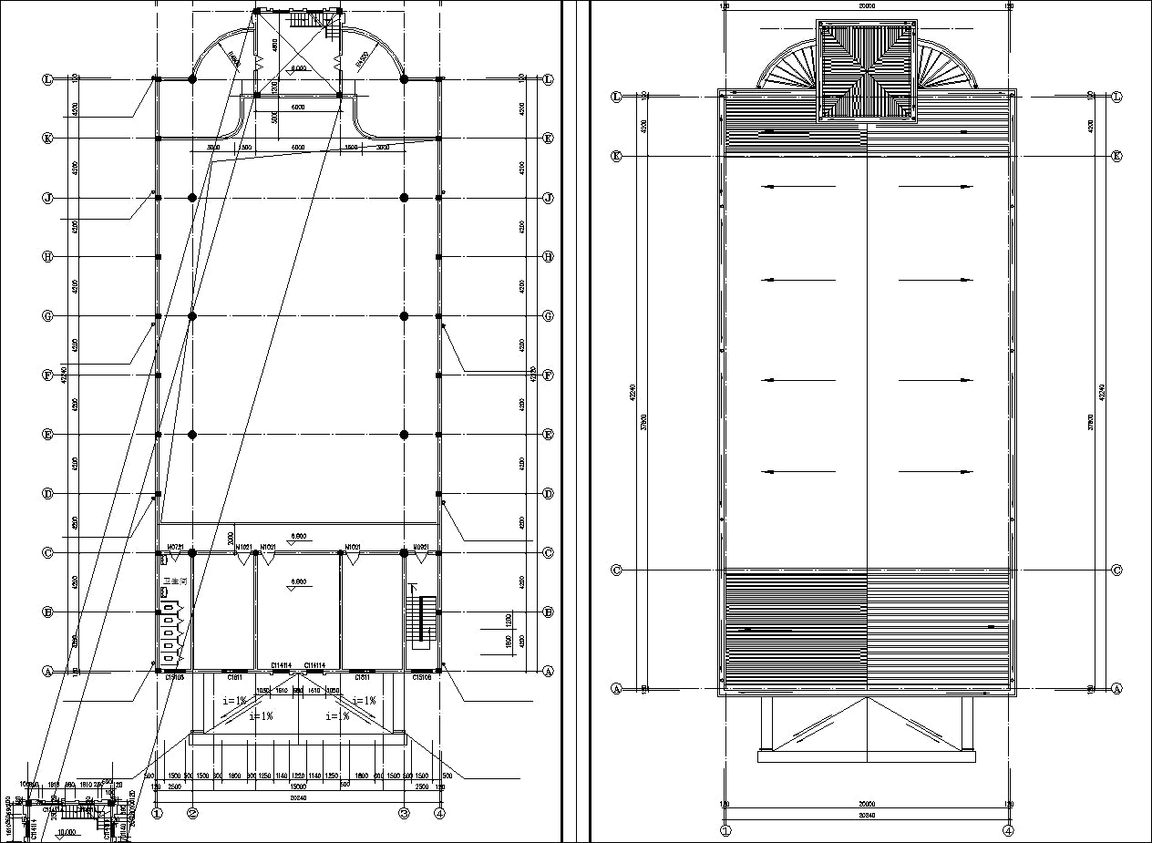 【Architecture CAD Projects】Church Architecture Design CAD Blocks,Plans,Layout V2