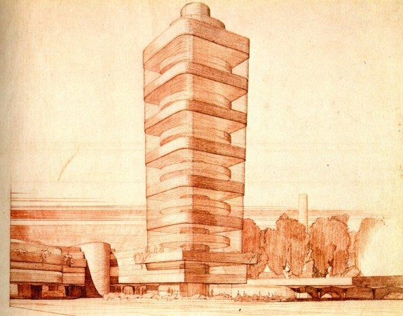 【Famous Architecture Project】SC Johnson Administration Building and Research Tower-Frank Lloyd Wright-Architectural CAD Drawings