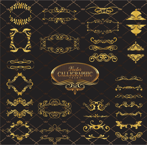 ★Best Vintage Design EPS cliparts collection V7,elegant design,vintage pattern,vector,eps,vintage design