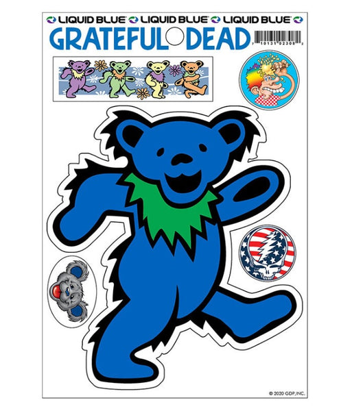 Grateful Dead Blue Dancing Bear Sticker 3427