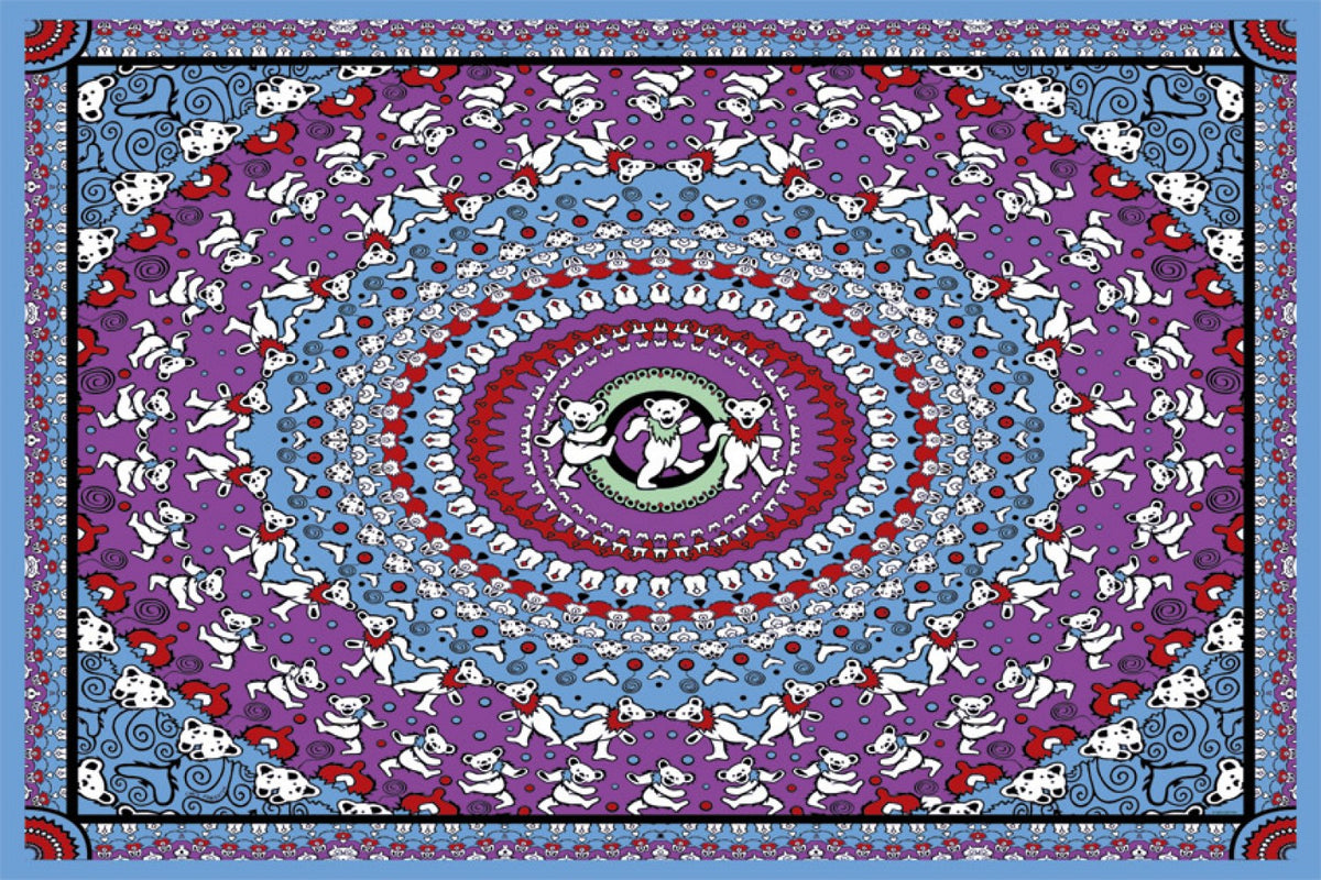 grateful dead dancing bears tapestry