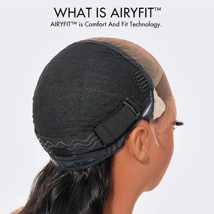 AiryFit™ Scalp Care Wigs - Deep Parting Loose Body Wave Human Hair Wig 11x6 Frontal HD Lace Glueless Wig