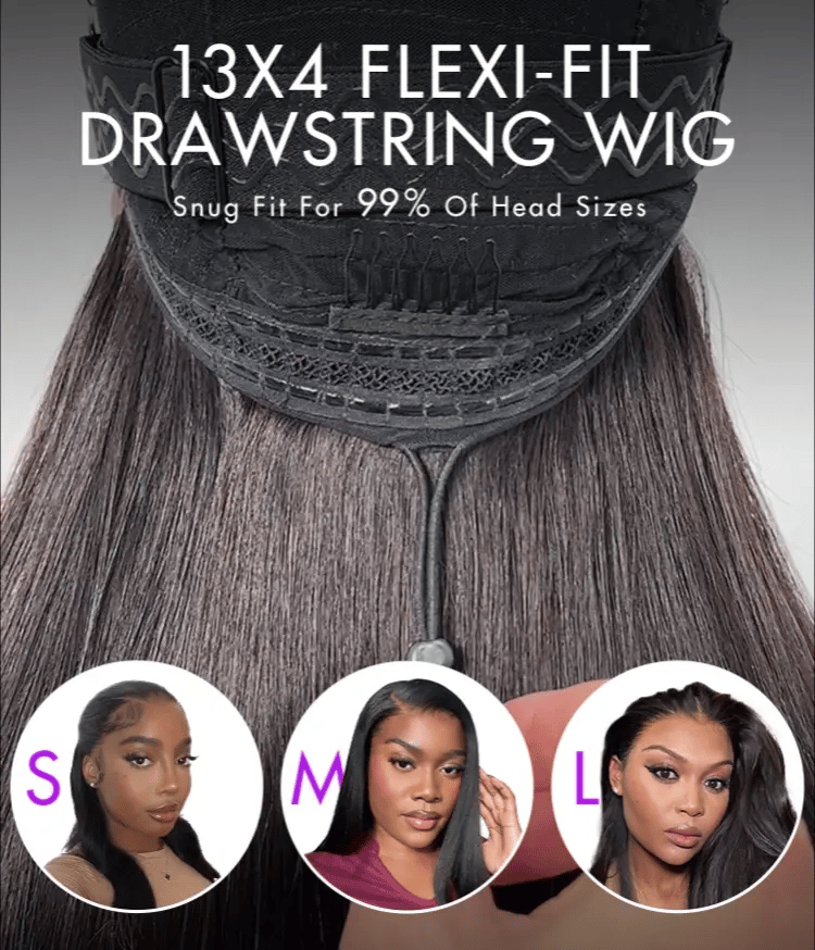 Special Deal | PreMax Water Wave Glueless Flexi-Fit Invisible Drawstring 13x4 Frontal Lace Fluffy Curly Wig Pre-Cut Lace-11