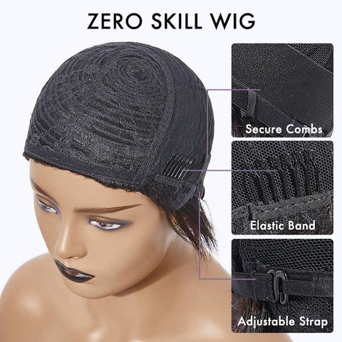 The image of machine-made wig cap structure