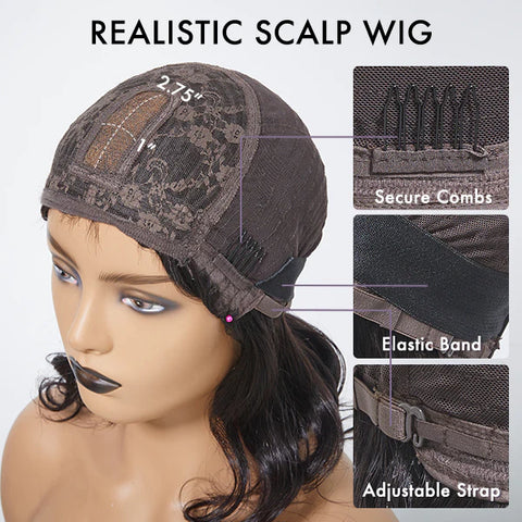 The structure of traditional cap wigs