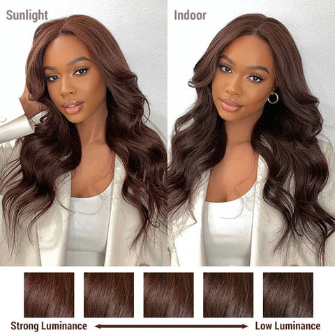 The image of Chestnut Brown Loose Wave 5x5 Closure Lace Wig