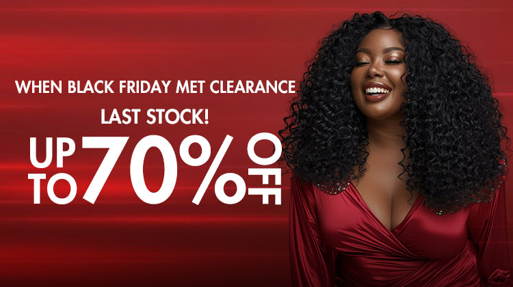 Black Friday Mega Wig Clearance at Luvme! Get up to 70% off on human hair wigs. Limited stock, massive savings – grab your Black Friday deals now!