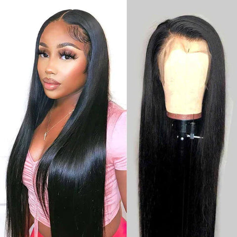 The image of Silky Straight 13x4 Frontal Undetectable HD Lace Long Wig