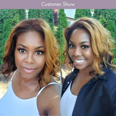 The image of Ombre Blonde Loose Wave 5x5 Lace Wig