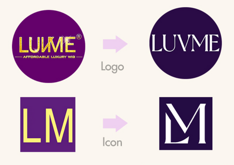 New Luvme Hair logo