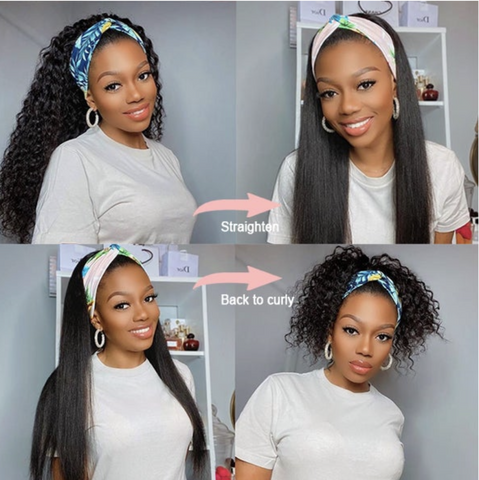 Different style of luvmehair human hair headband wigs
