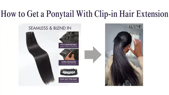 How to Get a Ponytail With Clip in Hair Extension