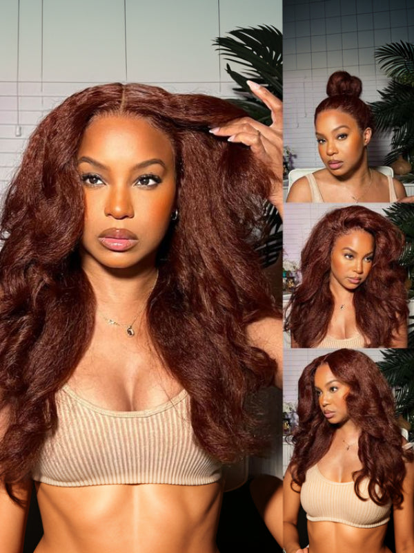 Reddish Brown Straight Wig