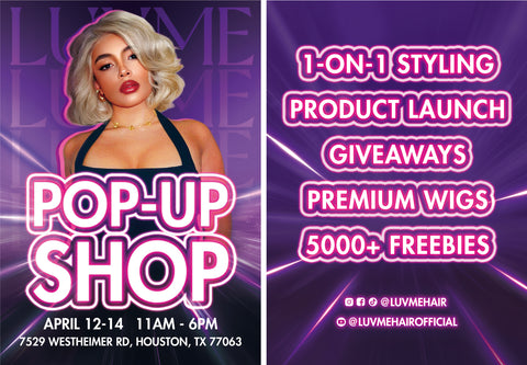 luvmehair pop up shop Houston