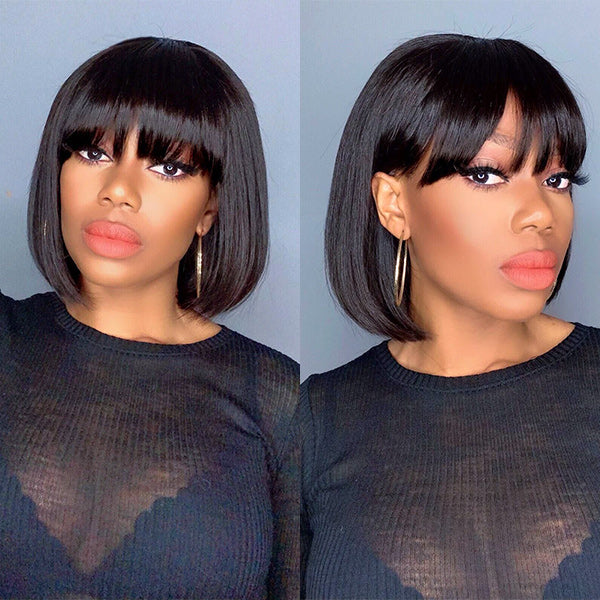 bob cut lace wigs