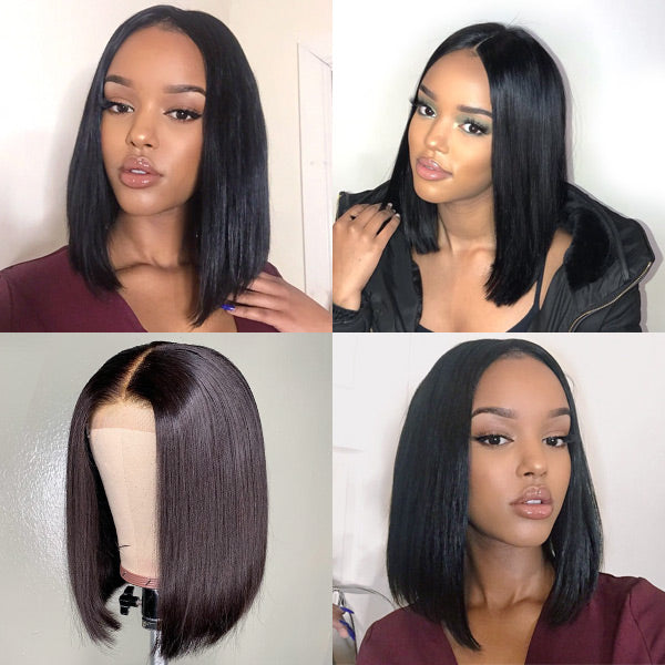 Bob Wig Human Hair Glueless Lace Wig Luvme Hair 