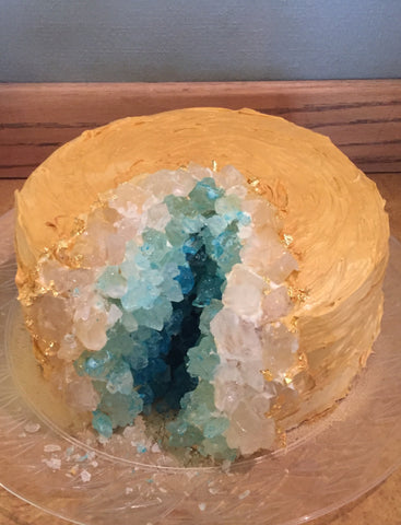 Cómo hacer un pastel de cumpleaños de geoda.