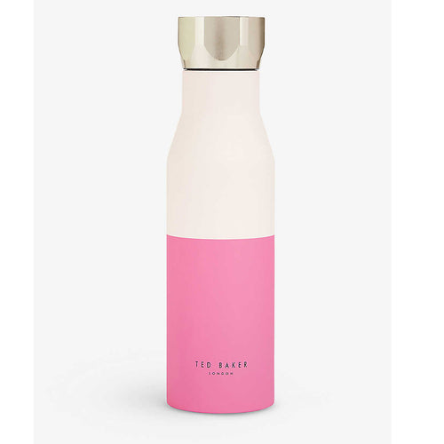 Ted Baker Hexagonal Lid Water Bottle, 425ml, Pale Gold