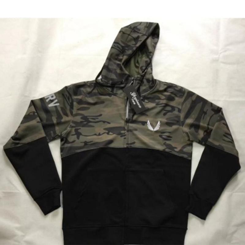 black and camo hoodie