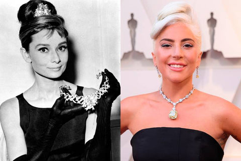 audrey hepburn breakfast at tiffany's diamond necklace