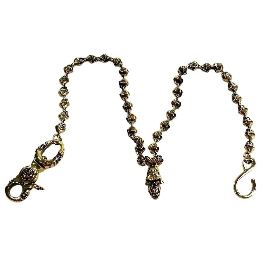 Blade Blossom Brass Wallet Chain