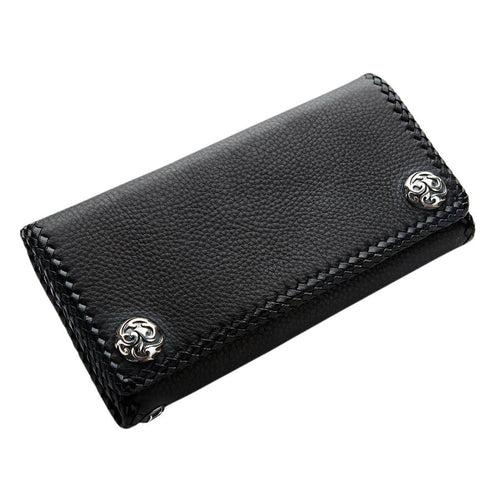 Black Stingray Gothic Cross Biker Wallet