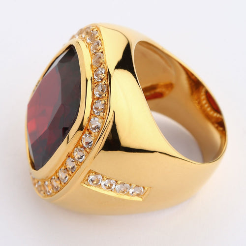 Buy Chopra Gems & Jewellery Brass Gomed Hessonite Garnet Ring (Men and  Women) - Free size Online at Best Prices in India - JioMart.