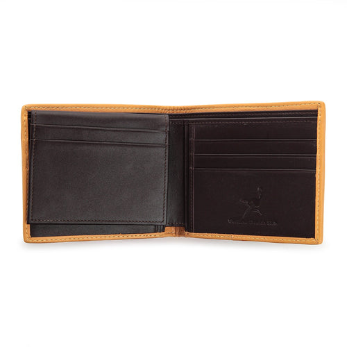 Light Brown Tan Ostrich Leather Wallet