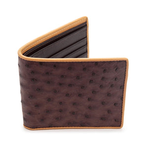 High End Soft 100% Genuine ostrich skin leather men wallets and