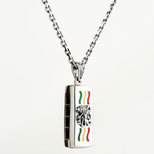 Japanese Phoenix Harmonica Pendant Necklace