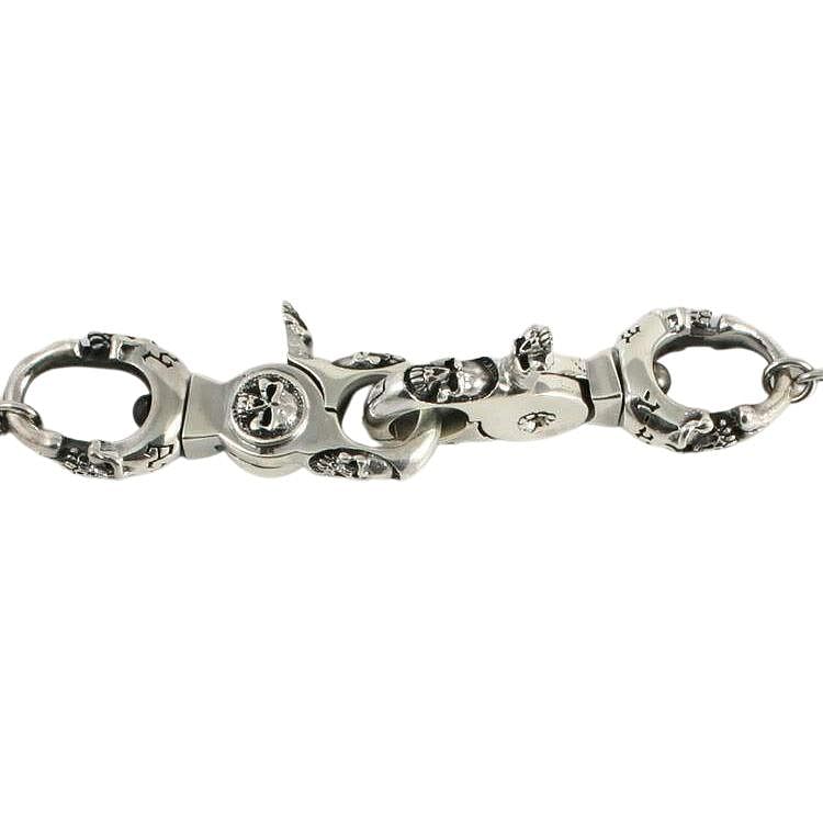 Sterling Silver Skull Wallet Chain