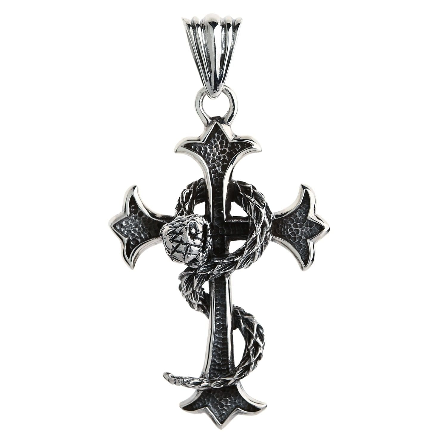 SILVER GOTHIC CROSS NECKLACE – ByLolita