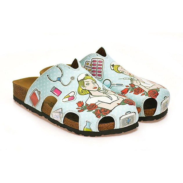 patterned clogs