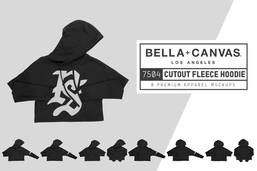 Download Bella Canvas 7504 Cutout Hoodie Mockups Pixel Sauce