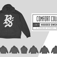Download Comfort Colors 1567 Hooded Sweatshirt Mockups Pixel Sauce